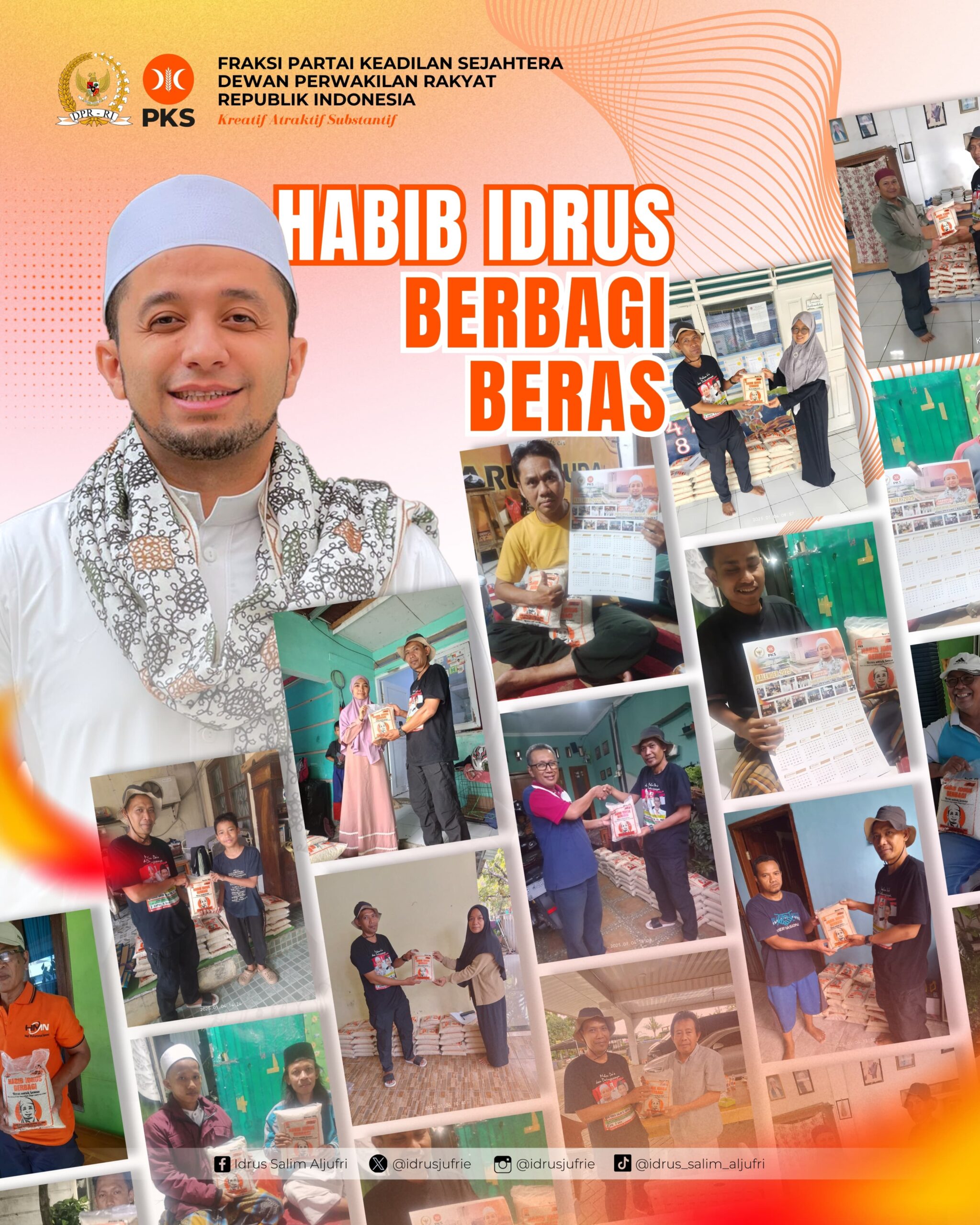 “Habib Idrus Berbagi: 2 Ton Beras Gratis untuk 670 Warga Kabupaten Tangerang, Bukti Nyata Kepedulian Pemimpin kepada Rakyat”
