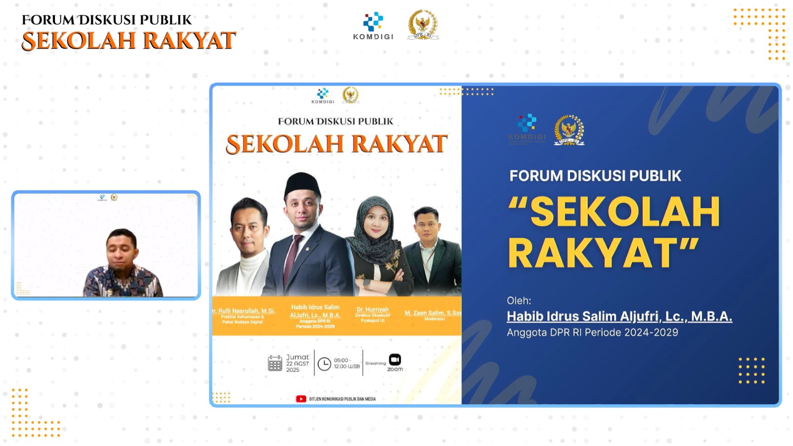 Habib Idrus Tegaskan: Sekolah Rakyat Harus Kita Kawal, Demi Anak-Anak dan Masa Depan Indonesia