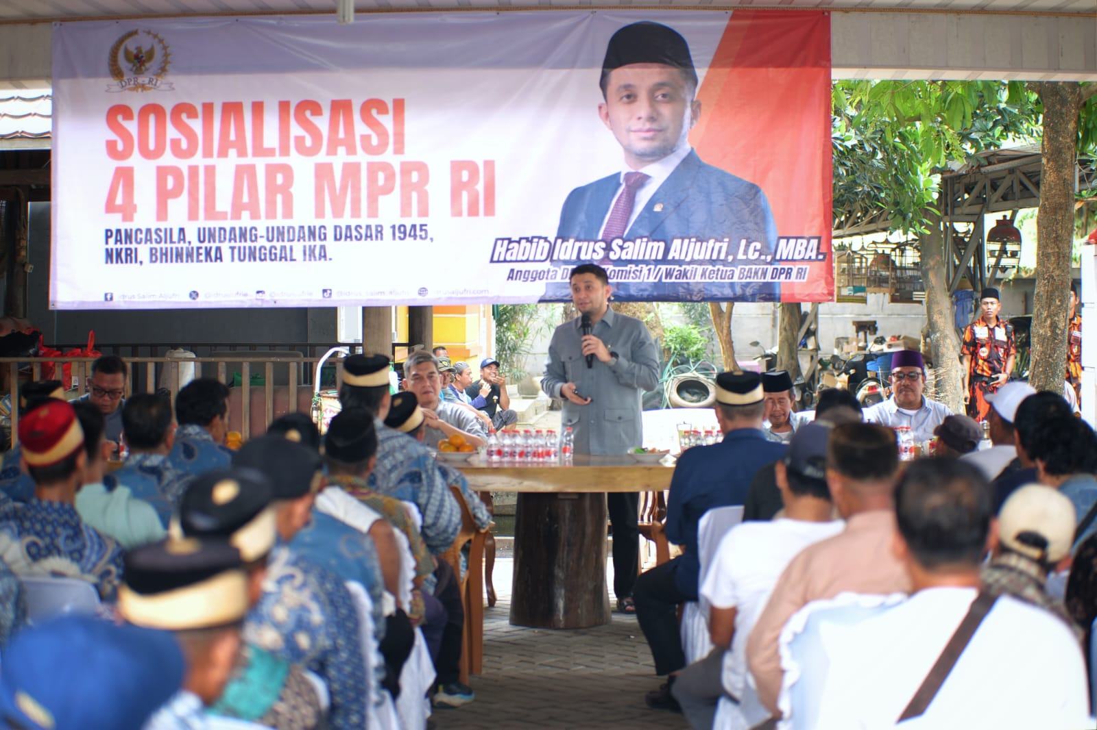 Sosialisasi 4 Pilar MPR RI di Rumah Haji Enju: Habib Idrus Dorong Implementasi Nyata Nilai Kebangsaan