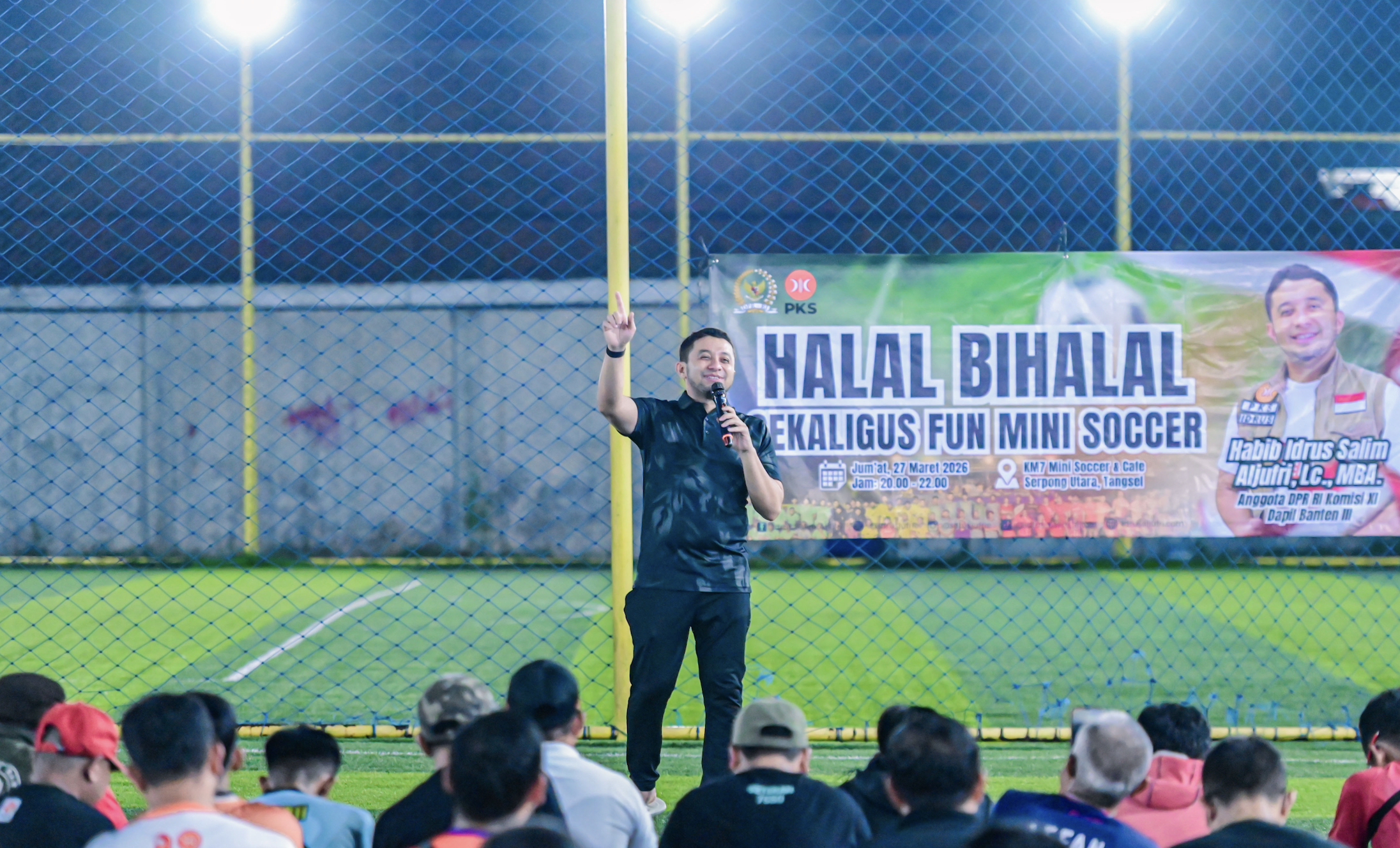 Habib Idrus Gelar Halal Bihalal dan Fun Mini Soccer, Perkuat Silaturahmi Kader se-Tangerang Raya